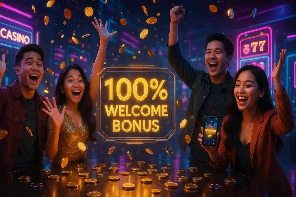 Welcome Bonus 100% Happy Players